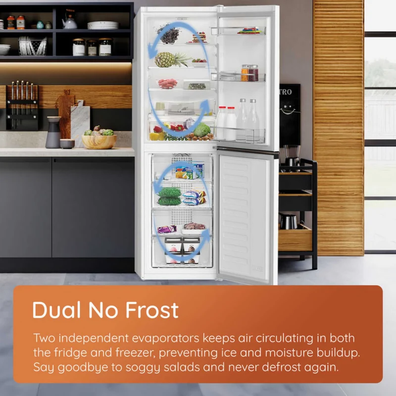 Hotpoint Fridge Freezer 60/40 Dual No Frost - White - HPK 26363 W4UK