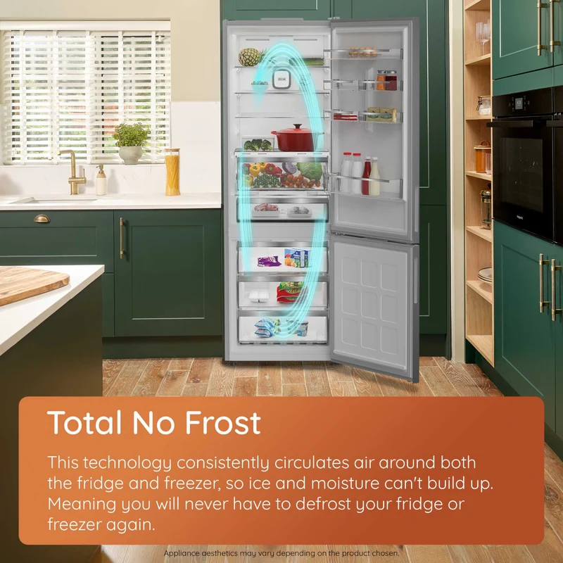 Hotpoint Fridge Freezer 50/50 Total No Frost - Brushed Steel - HPKF3241XP4UK