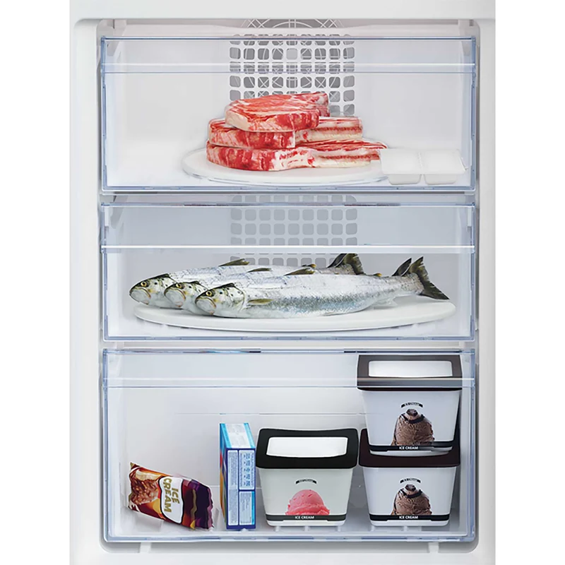 Beko Frost Free Fridge Freezer 50/50 No Frost - Silver - CFG4552S