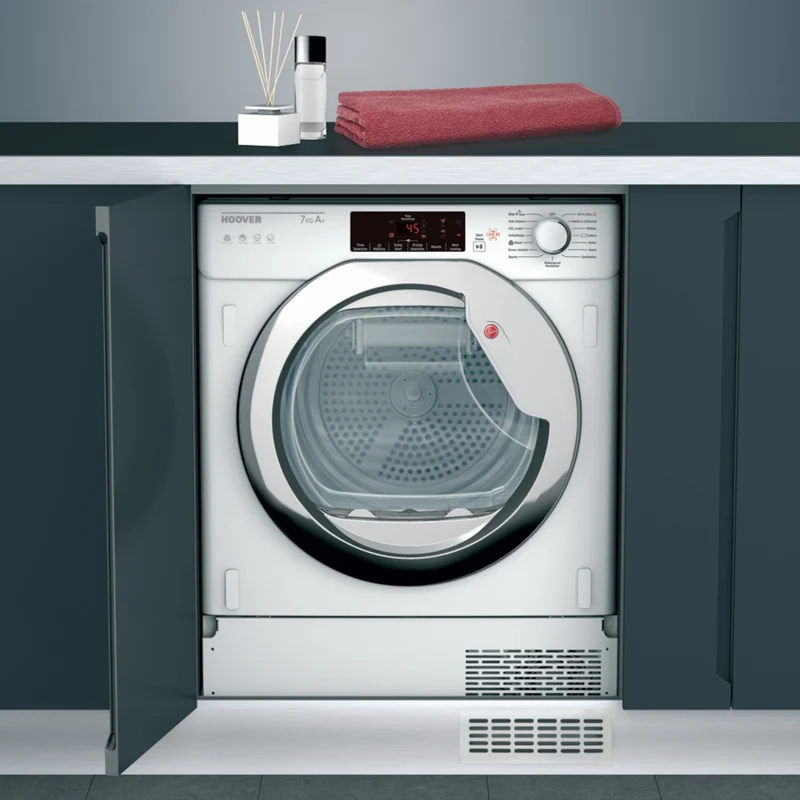 Hoover H-DRY 300 BHTD H7A1TCE-80 Built-In 7kg Smart Heat Pump Tumble Dryer