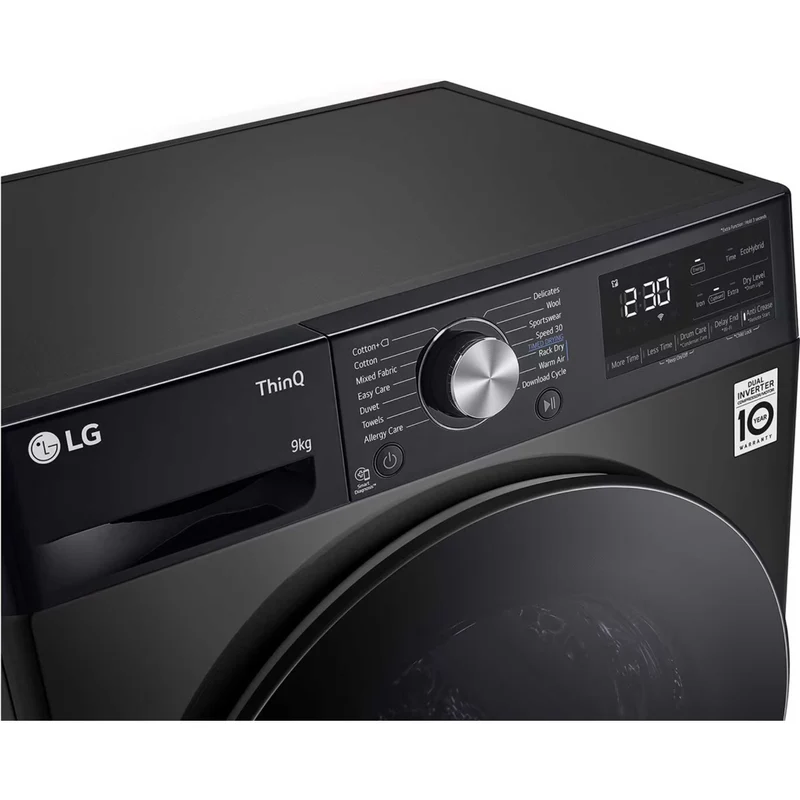 LG DUAL Inverter 9kg Heat Pump Tumble Dryer - FDV909BN