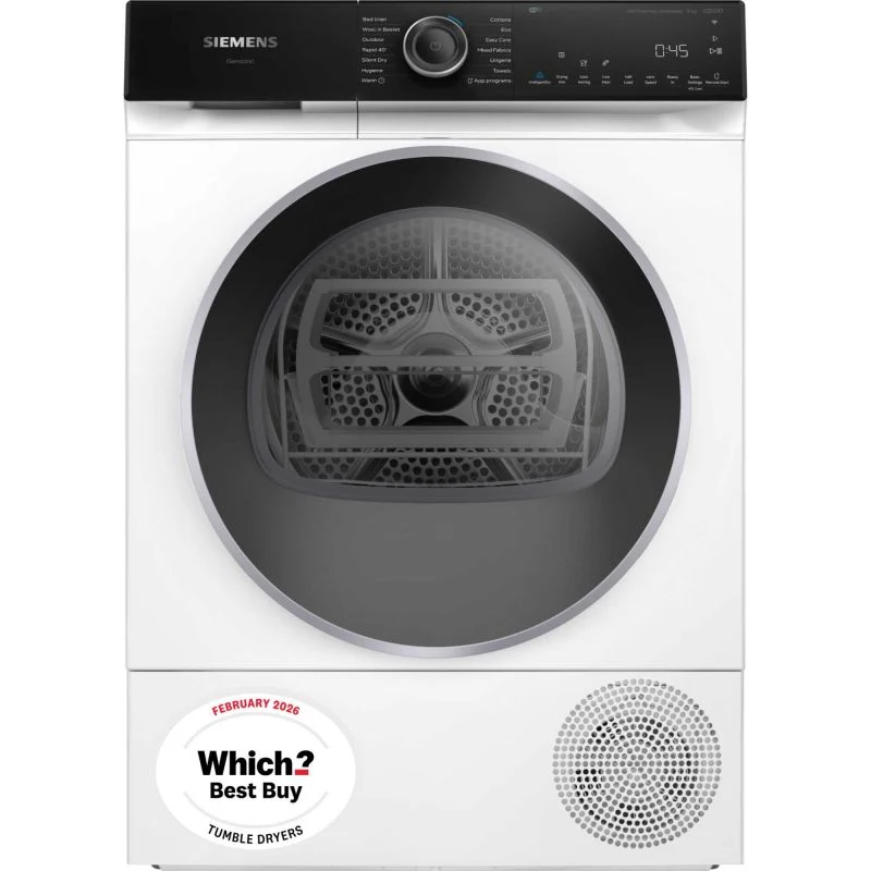 Siemens iQ500 9kg Heat Pump Tumble Dryer - WQ46H2D9GB