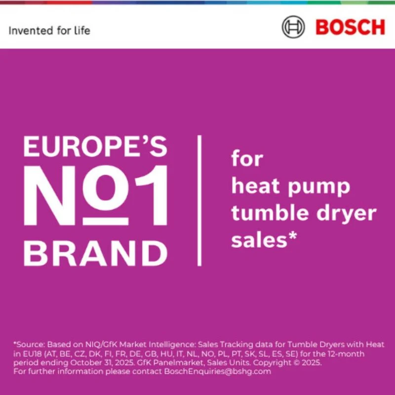Bosch Series 6 9kg Heat Pump Tumble Dryer - WQH246D9GB