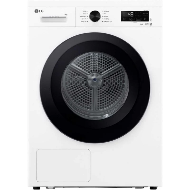 LG Series 2 ThinQ 9kg Heat Pump Tumble Dryer - RHX1009NWK