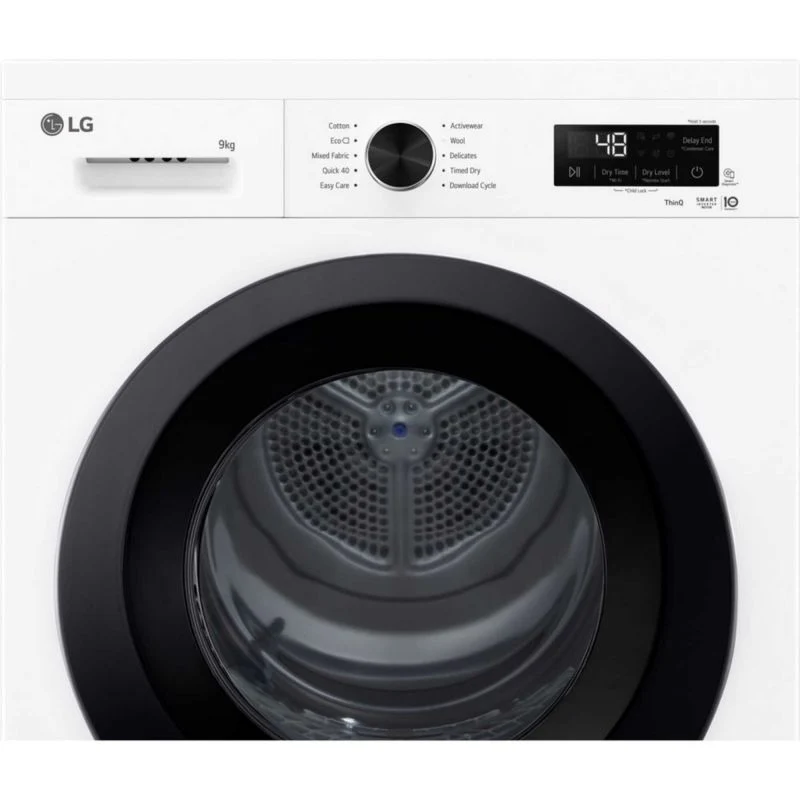 LG Series 2 ThinQ 9kg Heat Pump Tumble Dryer - RHX1009NWK