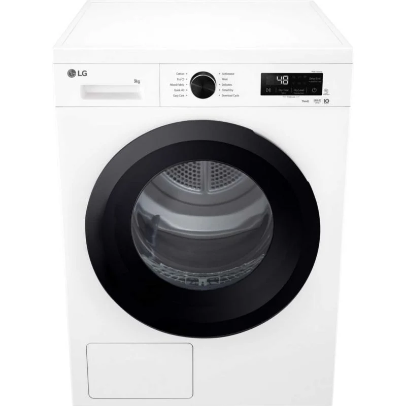 LG Series 2 ThinQ 9kg Heat Pump Tumble Dryer - RHX1009NWK