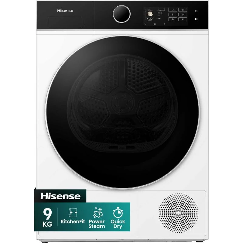 Hisense 9kg Heat Pump Tumble Dryer - DH5I904BWBC