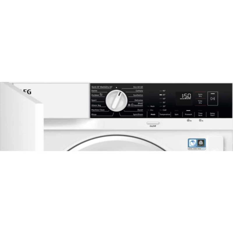 AEG 7kg Wash 4kg Dry 1600rpm Built-In Washer Dryer - LX6WG74634BI