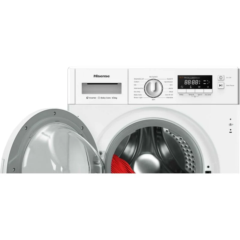 Hisense 8kg Wash 6kg Dry 1400rpm Built-In Washer Dryer - WD3M841BWI