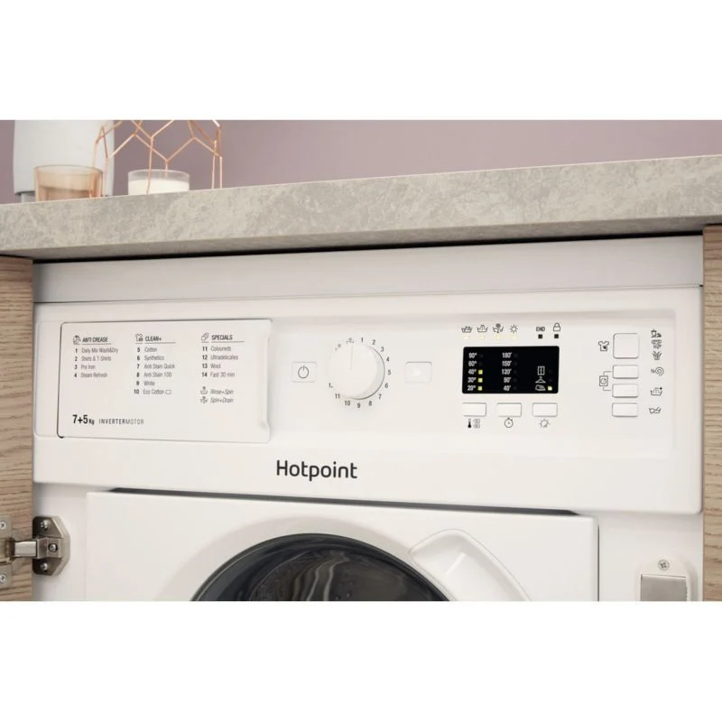 Hotpoint 7kg Wash 5kg Dry 1400rpm Built-In Washer Dryer - BI WDHG 75148 UK N