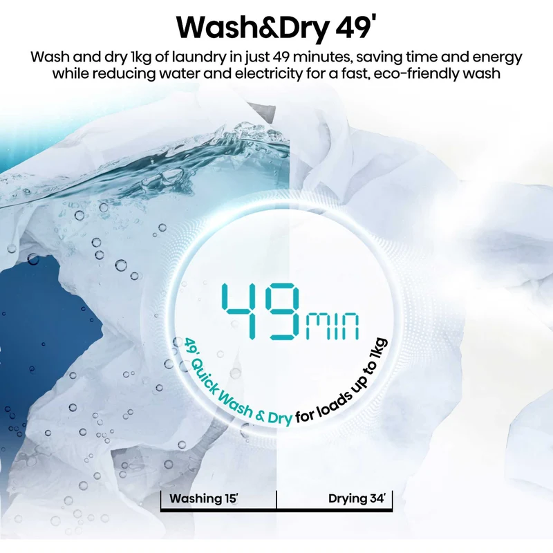 Hisense KitchenFit 5i Series 12kg Wash 8kg 1400rpm Washer Dryer - WD5I1245BWRH