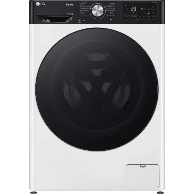 LG Series 7 DUAL Dry 11kg Wash 6kg Dry 1400rpm Washer Dryer - FWY916WBTN1