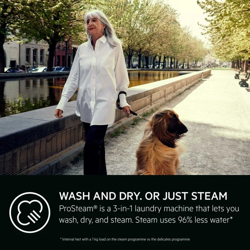 AEG 7000 ProSteam 9kg Wash 5kg Dry 1600rpm Washer Dryer - LWR7196U4B