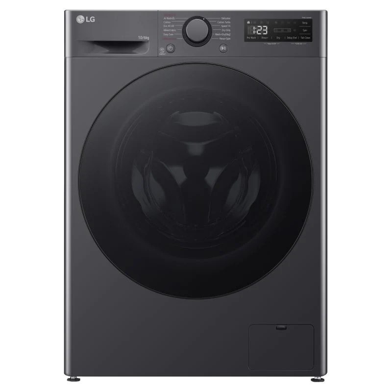LG Series 4 AI Direct Drive10kg Wash 6kg Dry 1400rpm Washer Dryer - FWY606GBLN1