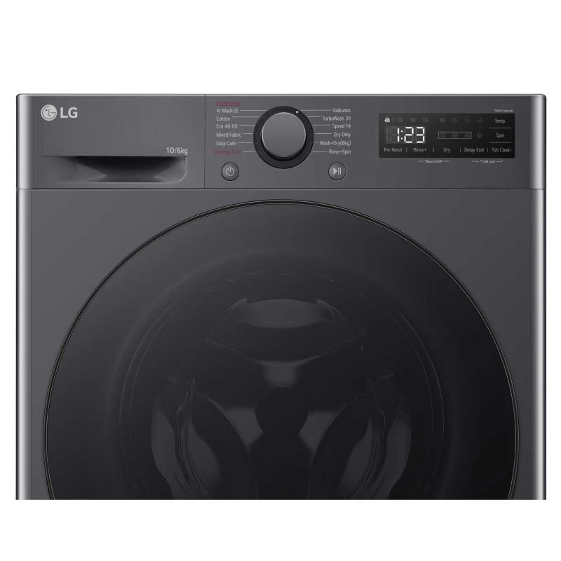 LG Series 4 Pro AI Direct Drive 10kg Wash 6kg Dry 1400rpm Washer Dryer - FWY706GBTN1