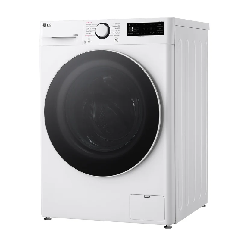 LG Series 4 Pro AI Direct Drive 10kg Wash 6kg Dry 1400rpm Washer Dryer - FWY706WWTN1