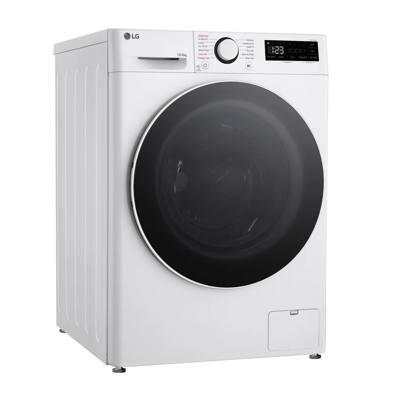 LG Series 4 Pro AI Direct Drive 10kg Wash 6kg Dry 1400rpm Washer Dryer - FWY706WWTN1