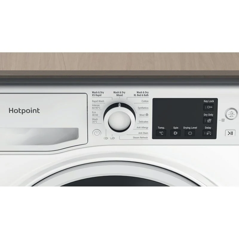 Hotpoint Anti-Stain 11kg Wash 7kg Dry 1600rpm Washer Dryer - NDB 11724 W UK