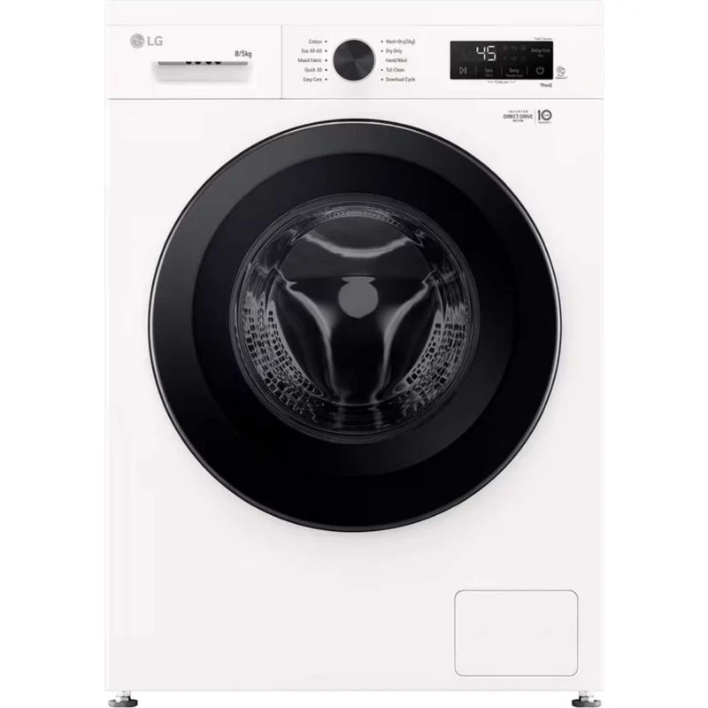 LG Series 2 Direct Drive 8kg Wash 5kg Dry 1400rpm Washer Dryer - W4X1085NWK