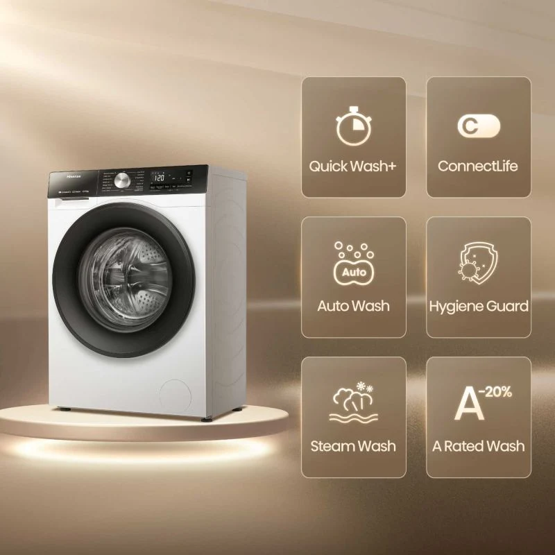 Hisense 10.5kg Wash 6kg Dry 1400rpm Washer Dryer - WD3S1043BW3