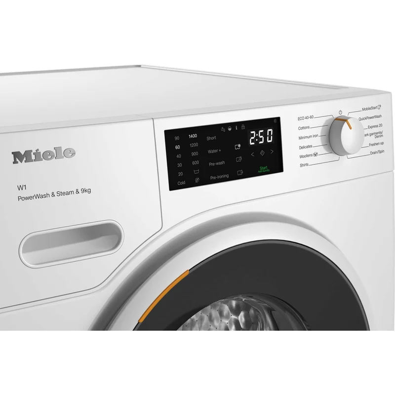Miele W1 Pwash&Steam 9kg 1400rpm Washing Machine - WWD380 WCS