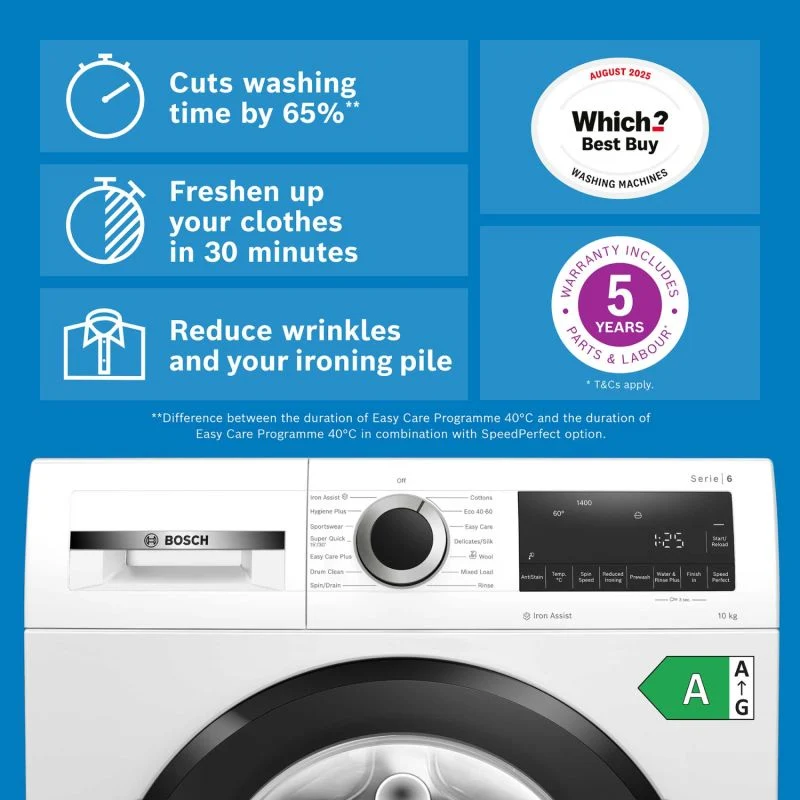 Bosch Series 6 10kg 1400rpm Washing Machine - WGG254Z1GB