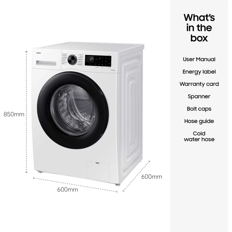 Samsung Series 5 AI 11kg 1400rpm Washing Machine - WW11DG5B25AEEU