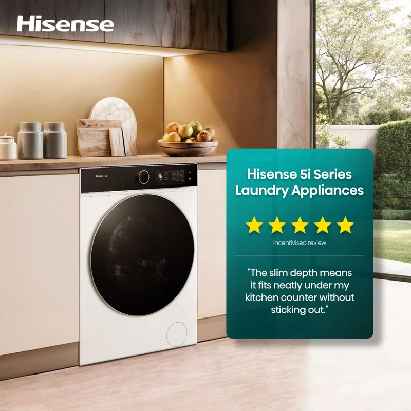 Hisense 5I Series 10.5kg 1400rpm Washing Machine - WF5I1045BWQ