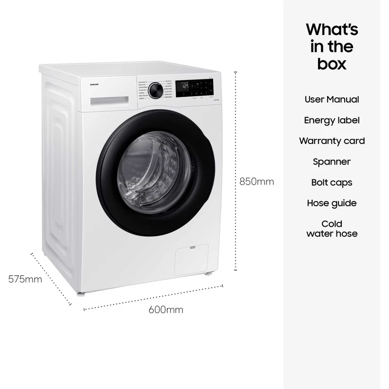 Samsung Series 5 AI 9kg 1400rpm Washing Machine - WW90CGC04DAEEU
