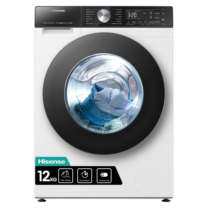 Hisense 5S Series 12kg 1400rpm Washing Machine - WF5S1245BW