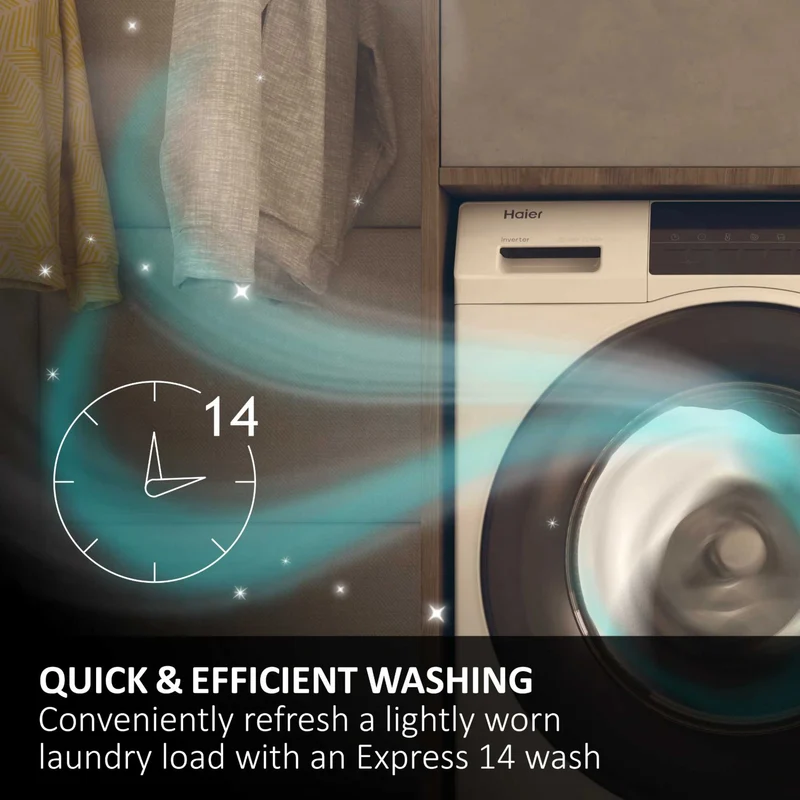 Haier X5 10kg 1400rpm Washing Machine - HW100-BP1435 7GU1