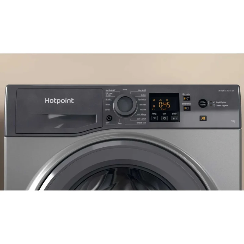 Hotpoint Anti-Stain 9kg 1400rpm Washing Machine - NSWF 946 GG UK