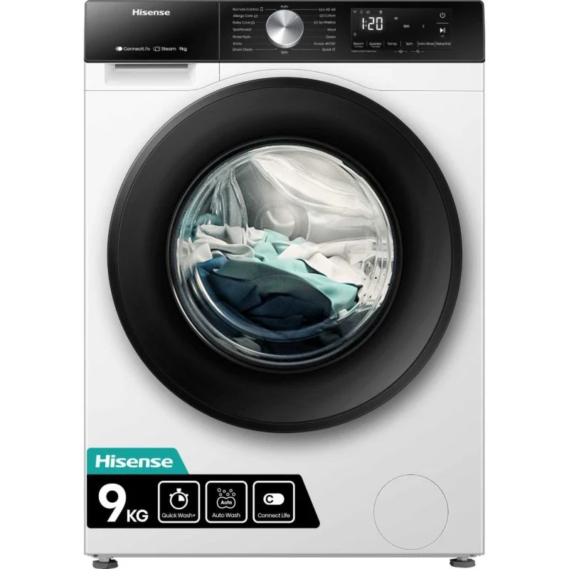 Hisense 3S Series 9kg 1400rpm Washing Machine - WF3S9043BW3