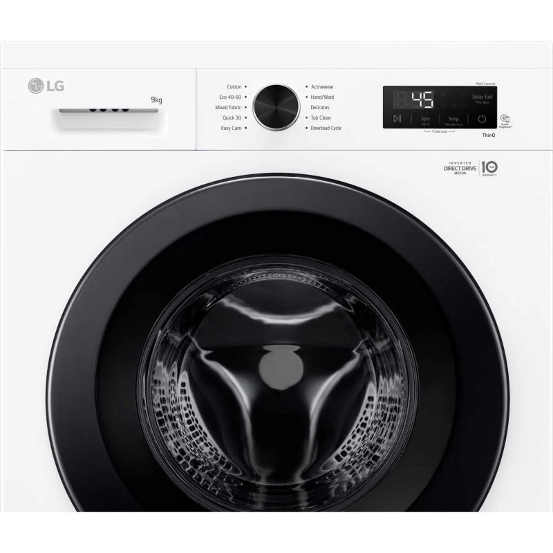 LG Series 2 Direct Drive 9kg 1400rpm Washing Machine - F4X1009NWK