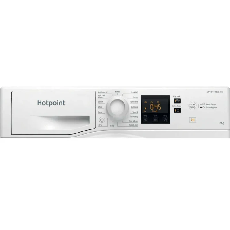 Hotpoint Anti-Stain 8kg Load 1400rpm Washing Machine - NSWF 846 W UK