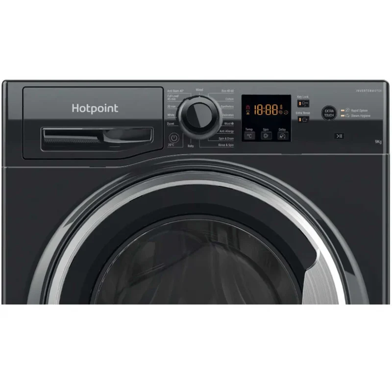 Hotpoint Anti-Stain 9kg 1400rpm Washing Machine - NSWF 946 BS UK