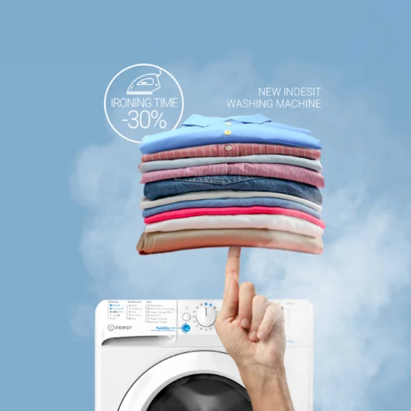 Indesit MyTime 8kg 1400rpm Washing Machine - MyTime IMA 864 MY TIME UK