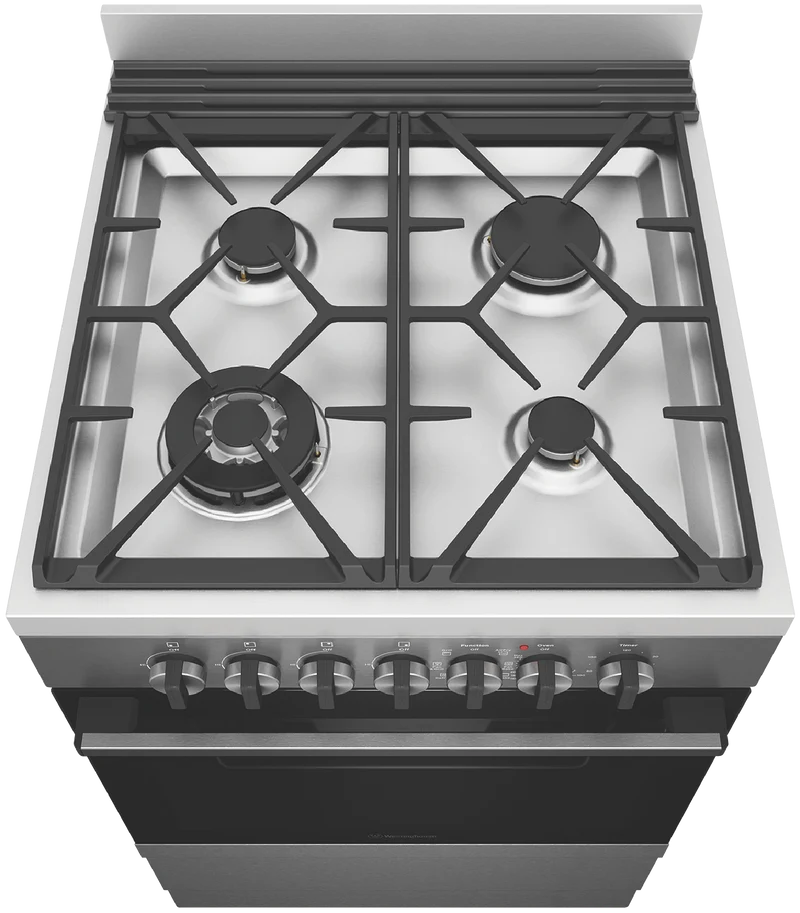Westinghouse 60cm Dual Fuel Freestanding Cooker with Airfry, Dark Stainless Steel