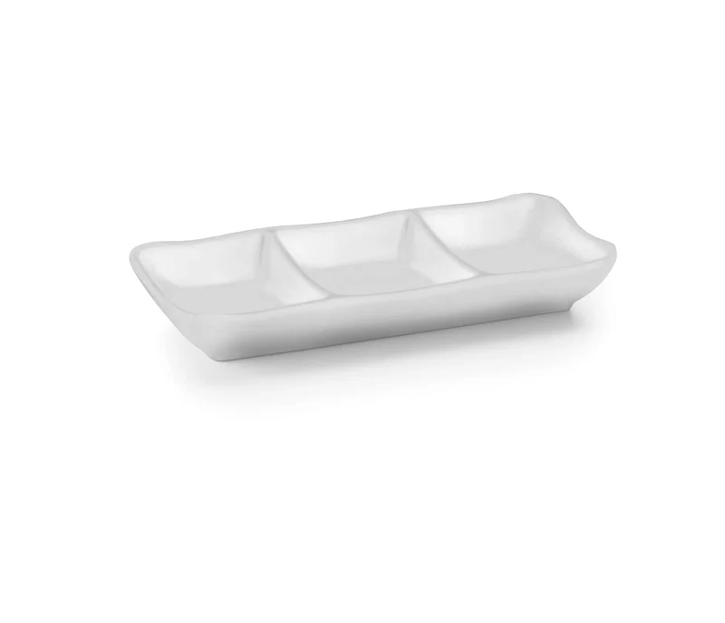 LACOR Fuente 3 salsa White 63280