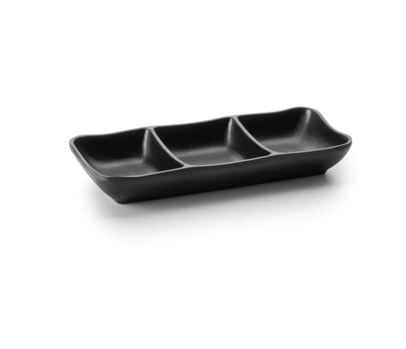 LACOR Fuente 3 salsa Black 63380