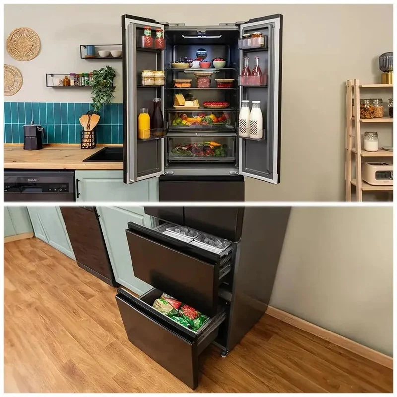 Frigorífico French Door 400L Negro: Elegancia y Tecnología Avanzada de Cecotec