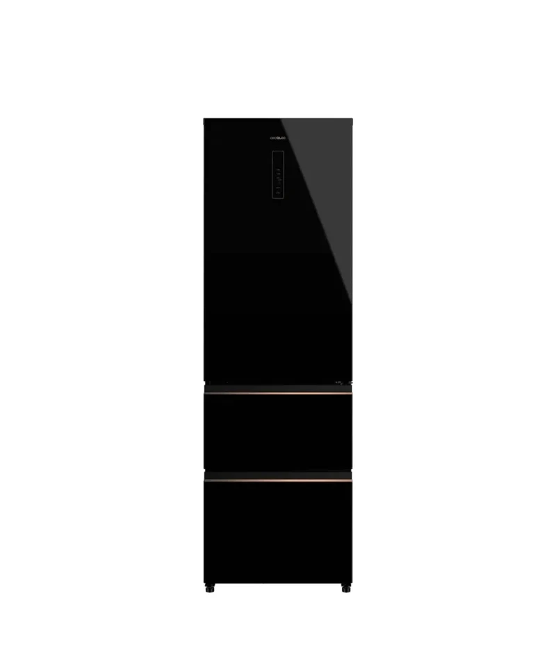 Frigorífico 400L Black Glass E: Elegancia y Eficiencia en tu Cocina Moderna de Cecotec