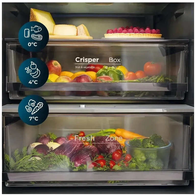 Frigorífico 400L Black Glass E: Elegancia y Eficiencia en tu Cocina Moderna de Cecotec
