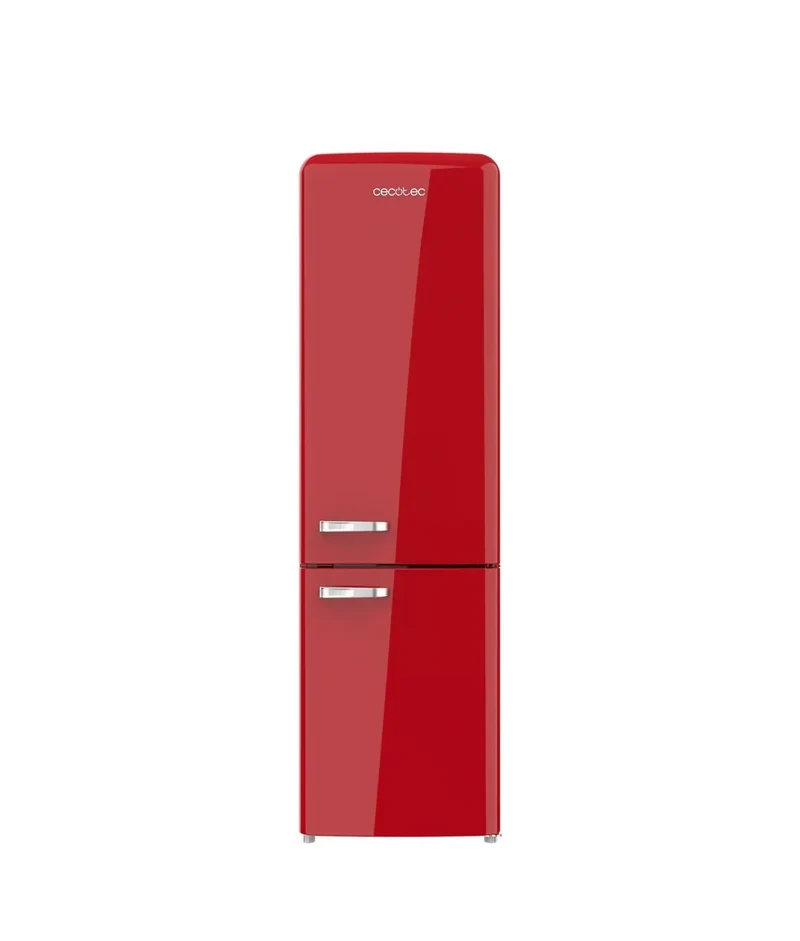 Frigorífico Combi Retro 250L No Frost, Clase E, Multi Air Flow, Fast Cooling de Cecotec