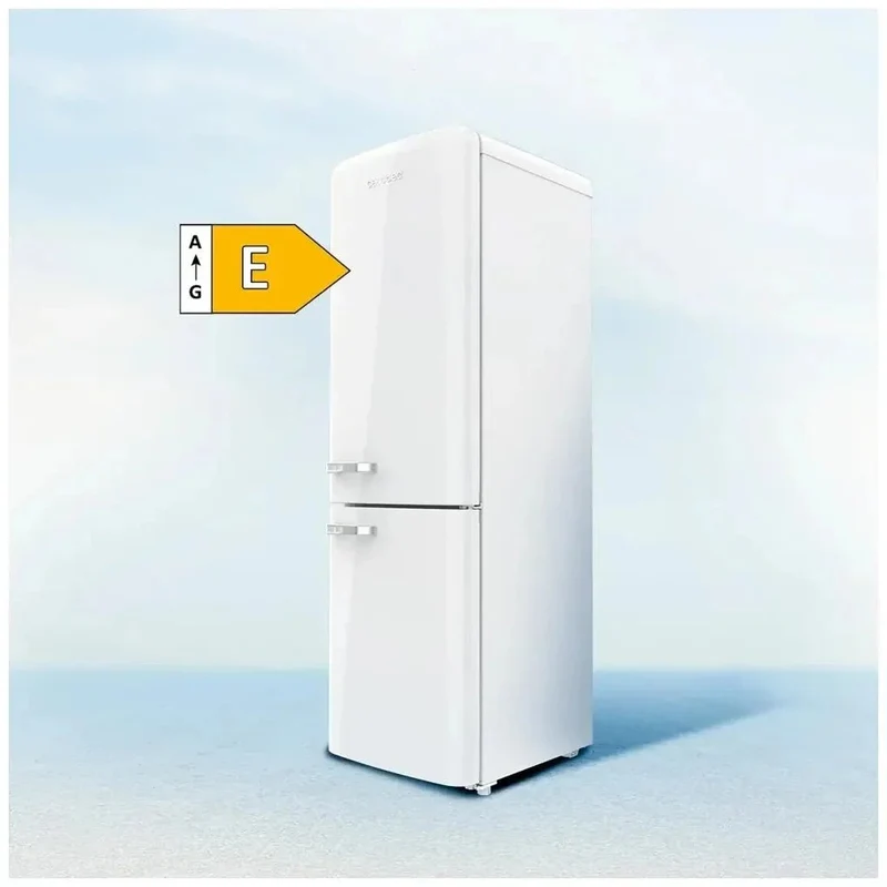 Frigorífico Combi Retro 231L No Frost, Eficiencia Energética y Diseño Vintage de Cecotec