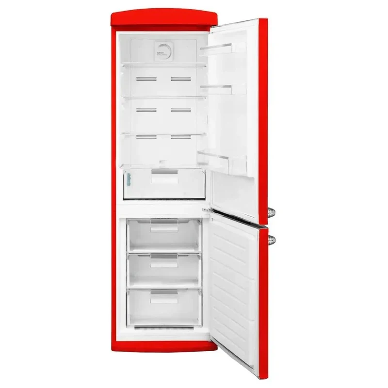 Frigorífico Retro Rojo 294L: Estilo Vintage y Eficiencia Total No Frost de Cecotec
