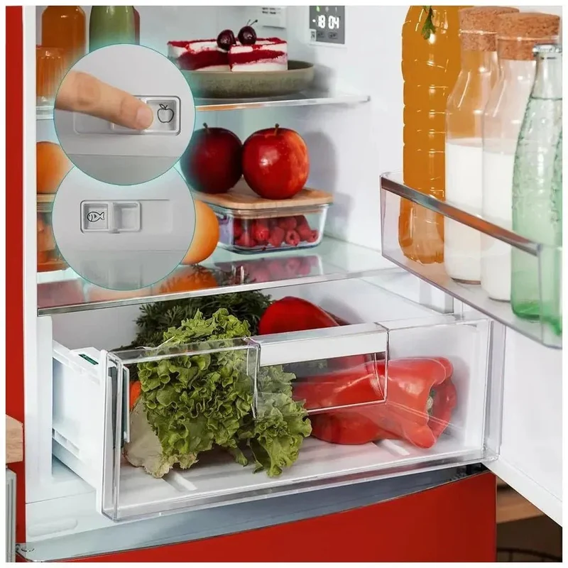 Frigorífico Retro Rojo 294L: Estilo Vintage y Eficiencia Total No Frost de Cecotec