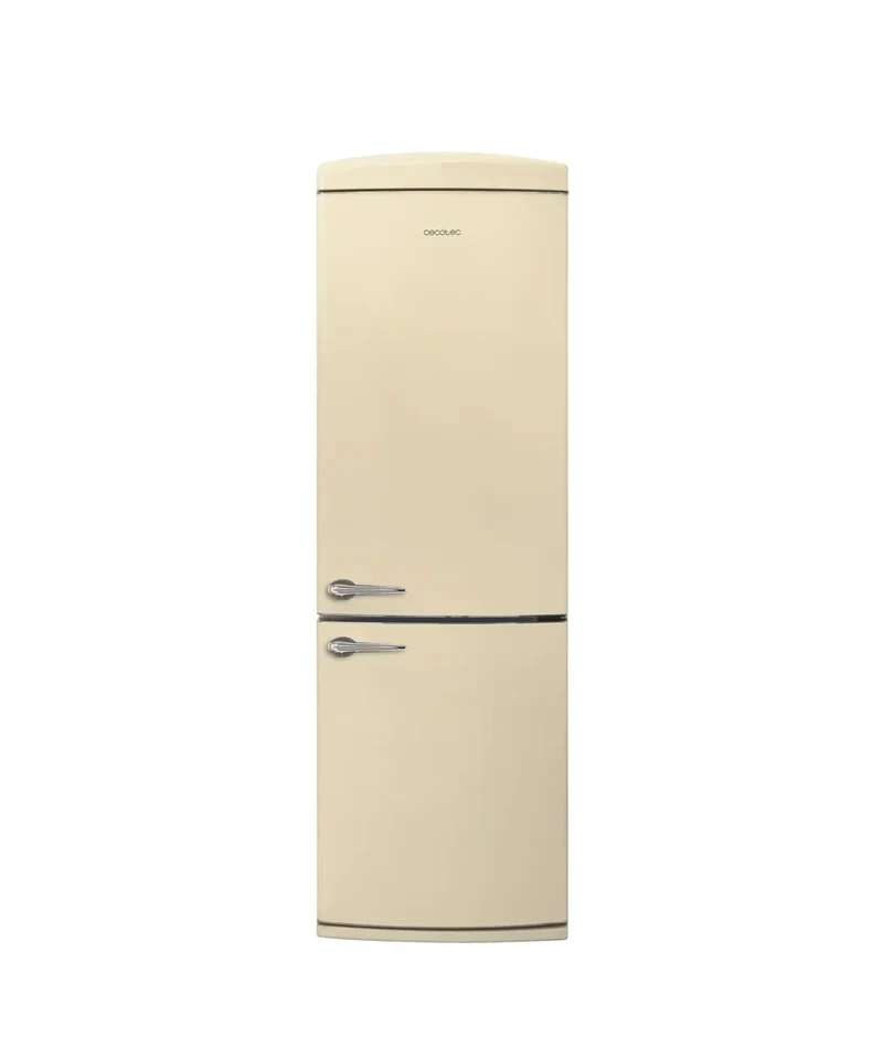 Frigorífico Retro Beige 294L: Estilo Vintage y Tecnología No Frost Eficiente de Cecotec