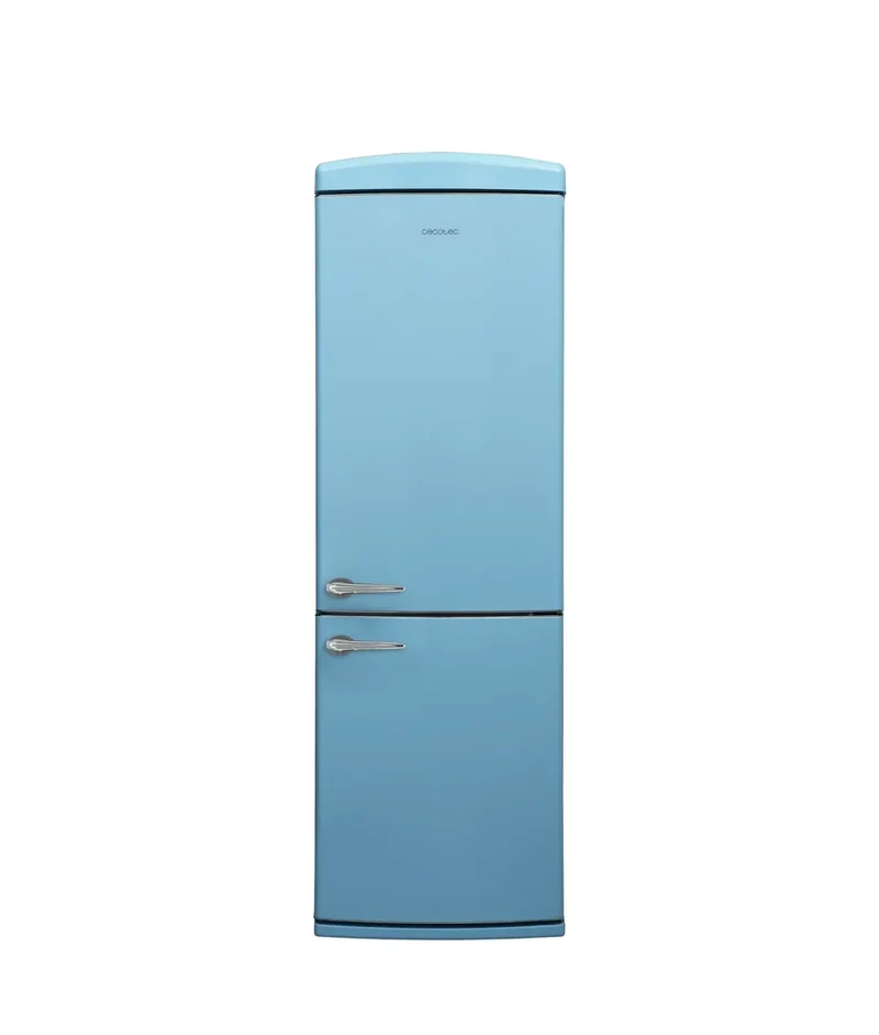 Frigorífico Retro Azul 294L: Estilo Vintage, No Frost, Eficiencia Energética E de Cecotec