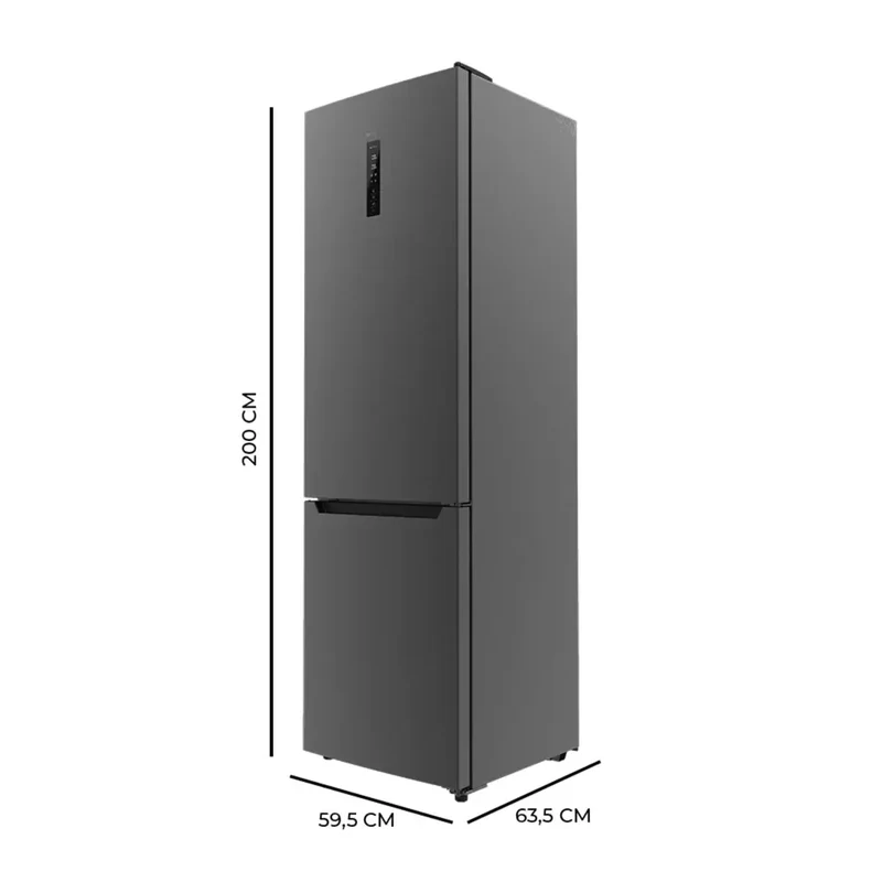 Frigorífico Combi 356L Dark D: Eficiencia, No Frost y Motor Inverter Plus de Cecotec